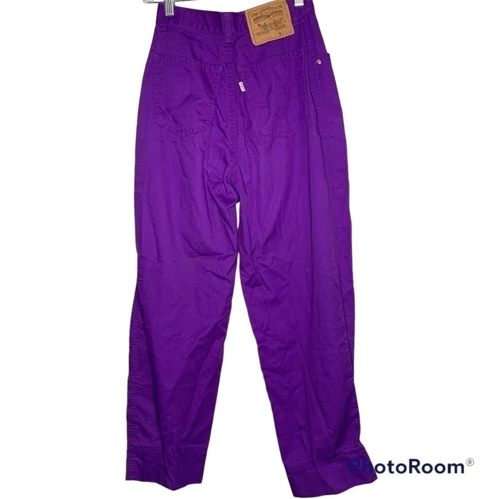 Vintage white tab purple levi’s pants